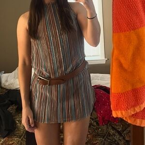 Striped Sleeveless Dress